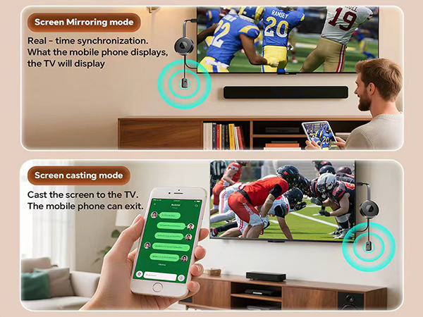 camping movie, car travel accessories, hotel stay streaming, no home WiFi required mirror device.