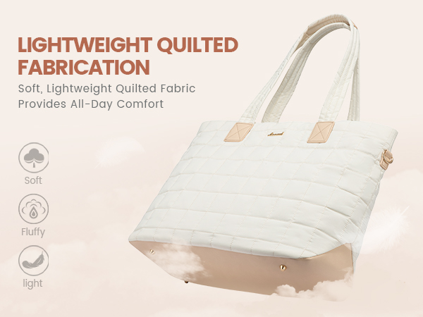 puffy tote bag