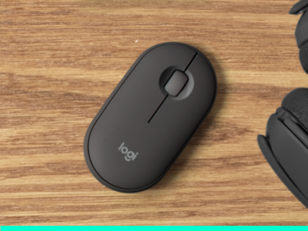 pebble mouse 2 m350s wireless compact portable graphite mouse