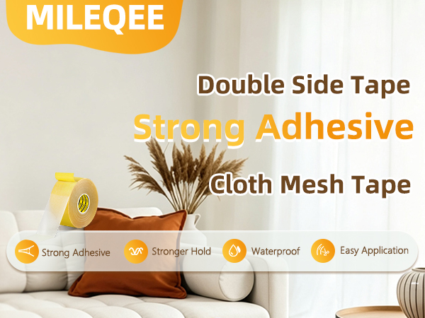 double sided fiber mesh tape to hang pictures