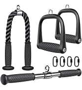 Kipika Tricep Pull Down Attachment, Cable Machine Accessories for Home Gym, Cable Machine Attachm...