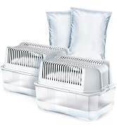 HUMYDRY Moisture Absorber Dehumidifier Device, Magnum Pack of 2 Devices of 35.3 Oz With 2 Pre-Mea...