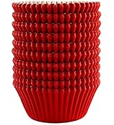 Eoonfirst Standard Size Baking Cups Valentine's Day Cupcake Liners 200 Pcs (Red)