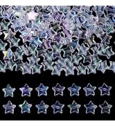 XIANNVXI Star Beads for Bracelets Transparent Star Pony Beads 200 Pcs Star Spacer Beads for Jewel...