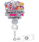 Surgical Tech Badge Reel Retractable - Cosmisun Surgical Technician Badge Holder Retractable Clip...