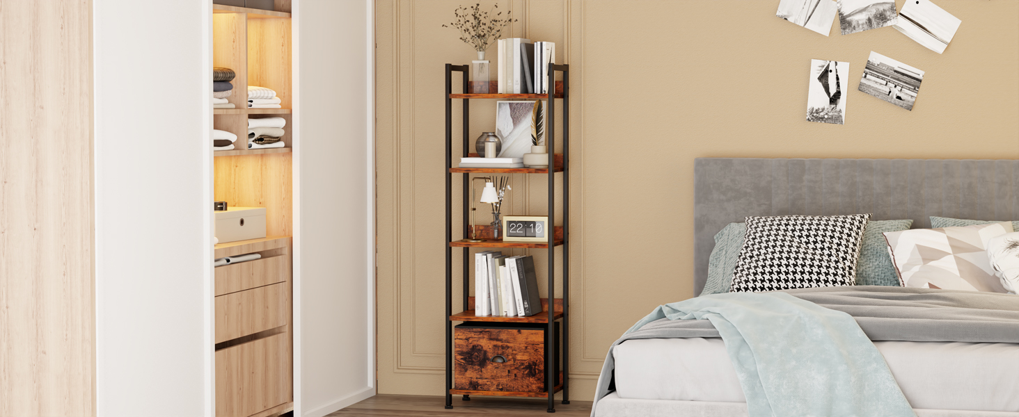 bookshelf for bedroom