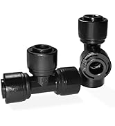 Spalolen 30 Pack Quick Connect 1/4" Drip Irrigation Tee Connectors, Universal Tee Fitting for 1/4...
