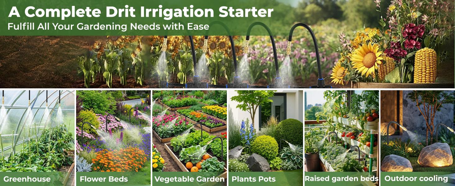 drip irrigation system 1/4 inch tubing