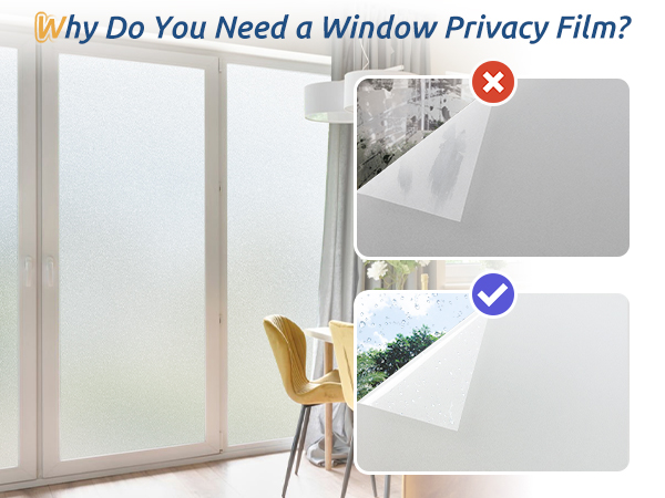 non adhesive window privacy film