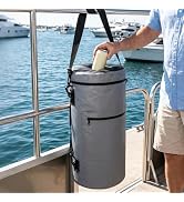 Bigmeta 13gal Boat Trash Can - Portable & Leakproof Trash Bag with 10pcs Garbage Bags for Pontoon...