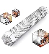 Pellet Smoker Tube for Grilling, 12 inches Premium Stainless Steel BBQ Wood Pellet Tube Smoker fo...