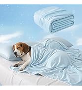 Mora Pets Premium Cooling Blanket for Dogs, Q-MAX>0.5 Washable Breathable Cooling Mat, Lightweigh...