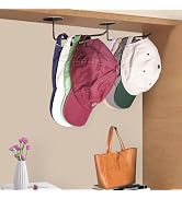 Kruodop 2 Pack Hat Racks for Baseball Caps, Hat Holder Storage Organizer, Stainless Steel Hat Han...