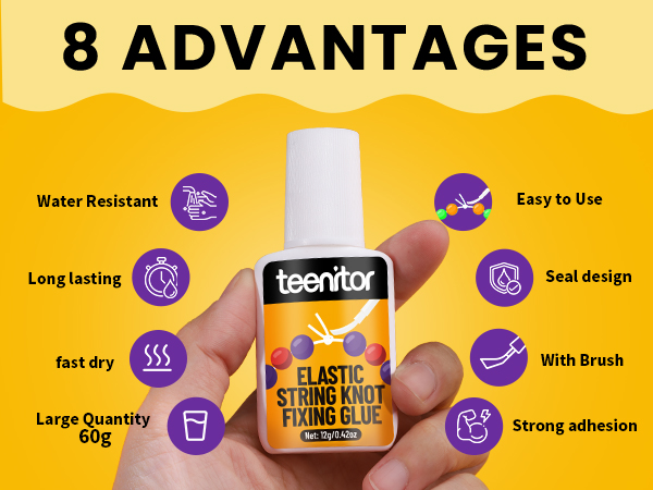 8 Advantages of Teenitor Bracelet Glue for Elastic String
