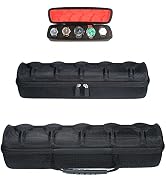 RIGICASE Hard 5 Slots Watch travel case with Soft Separation pillow, fit men's women's casual/spo...