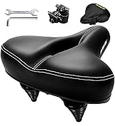 DAWAY C30 Comfortable Oversized Bike Seat - Compatible with Peloton, Exercise, Mountain or Road B...