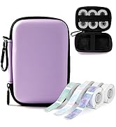 Phomemo D30 D35 Label Marker Purple Case with 6 Rolls of Color Combo Set Label Tapes, Waterproof ...