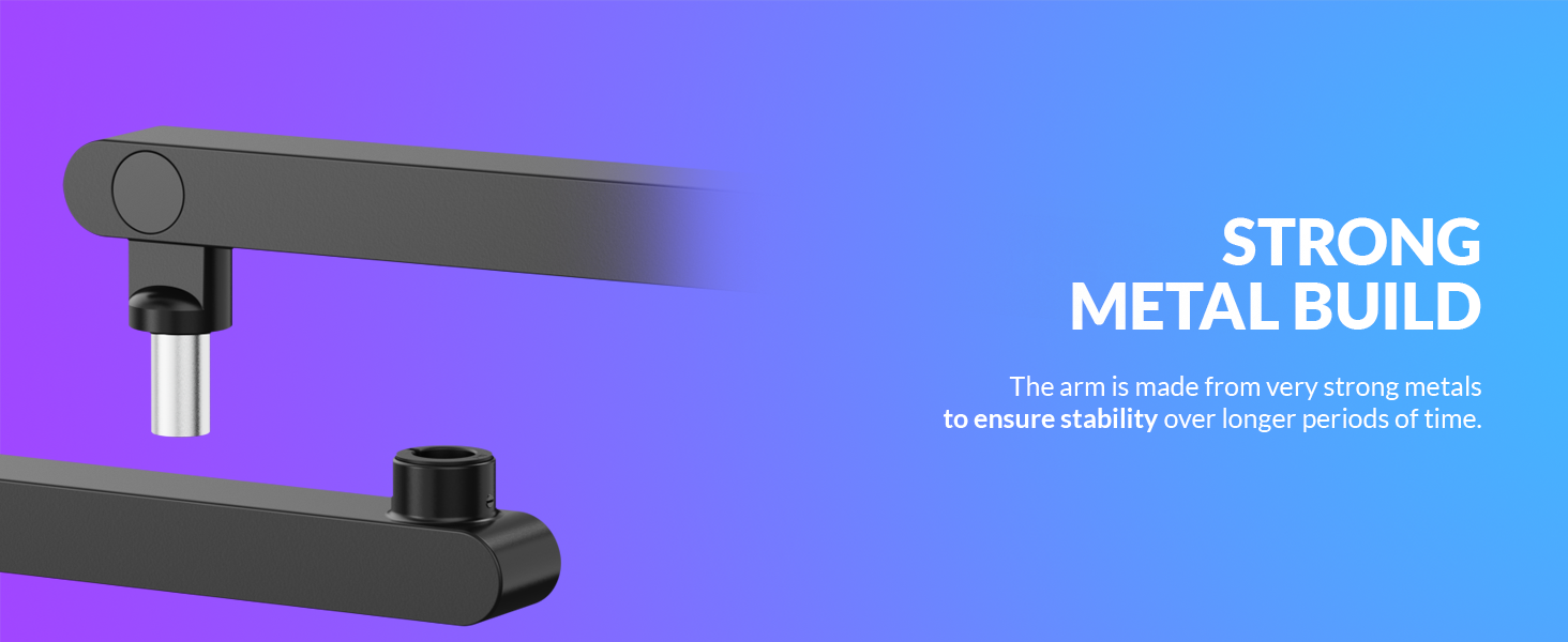 Sensic SA-30 LP Strong metal build sturdy microphone arm brazo de microfono durable build quality