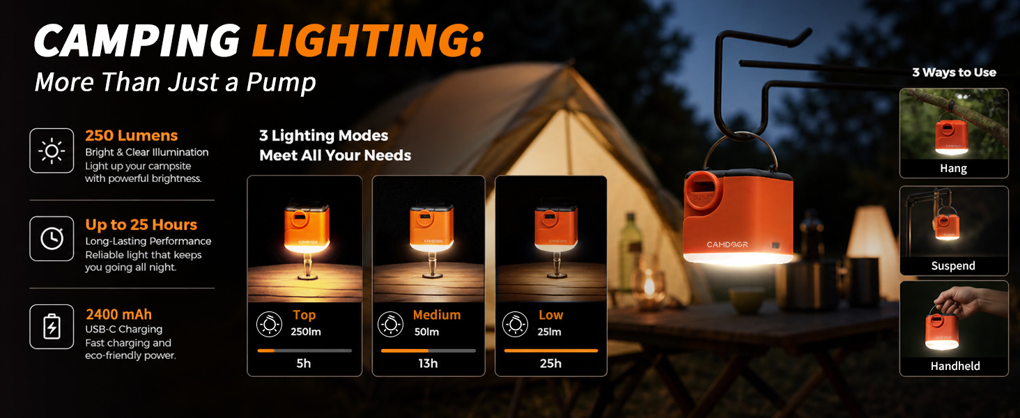 Electric Air Pump with led light