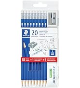 STAEDTLER Norica #2 HB Wood-Cased Pencil Set: 18 Pre-Sharpened Graphite Pencils with 1 Eraser & 1...
