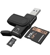 Micro SD Card Reader & 64GB USB Flash Drive 2 in 1 - USB 3.0 Memory Card Reader Adapter Supports ...