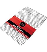Last Confection Stainless Steel Baking & Cooling Rack - 12" x 17" (Fits Half Sheet Pan) - Cookie ...