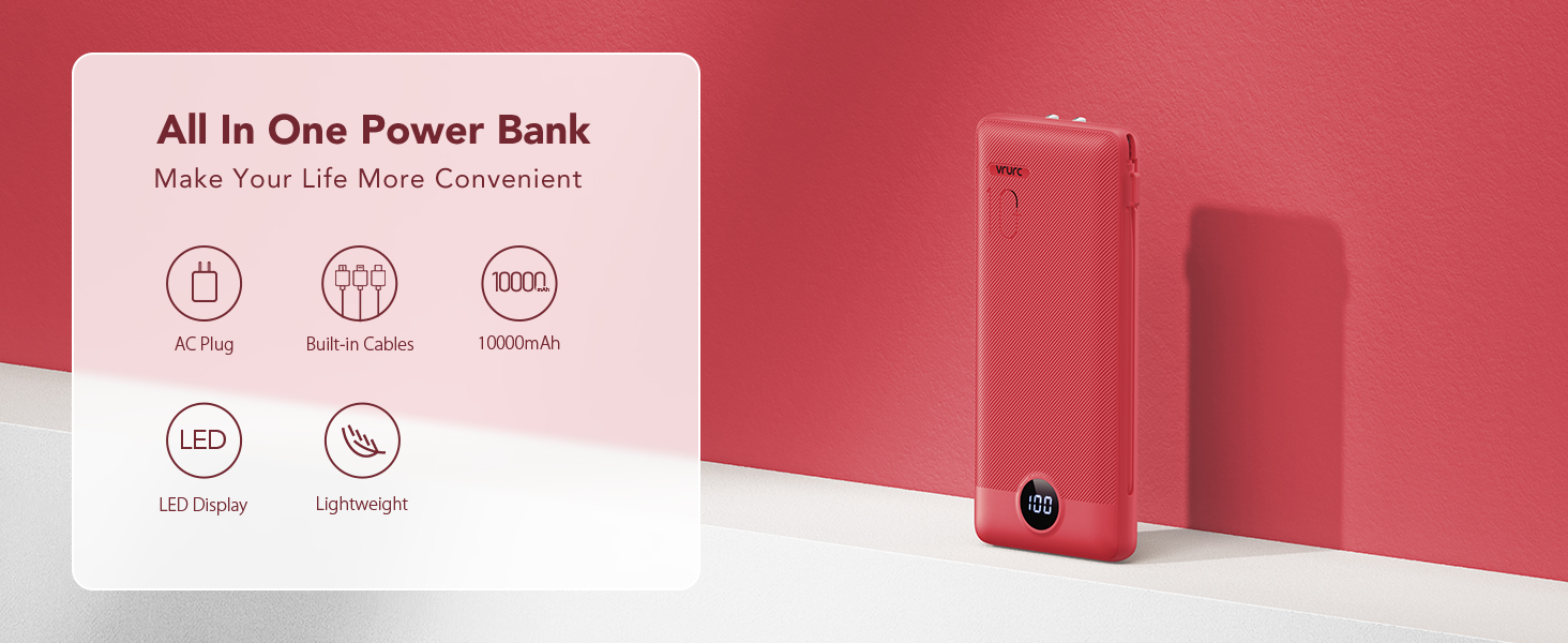 red portable charger