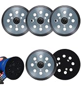 5 Pack Sanding Disc Pad 5 Inch 8 Holes Replacement Sander Pad Hook and Loop Sander Sanding Pad Re...