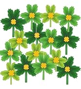 15Pcs St Patricks Day Decorations Shamrock Paper Fans Hanging Decor Set for Ceiling Party