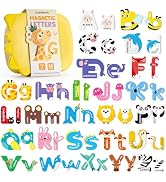 52 PCS Magnetic Letters, Large Cute Animal Alphabet Magnets for Fridge, Uppercase & Lowercase ABC...