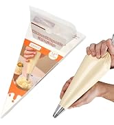 GEMLON Disposable Piping Bags – 12 Inch Clear Pastry Bags (100PCS) for Cake & Cookie Decorating, ...