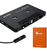 Arsvita Car Audio Bluetooth Cassette Receiver, Tape Player Bluetooth 5.0 Cassette Aux Adapter