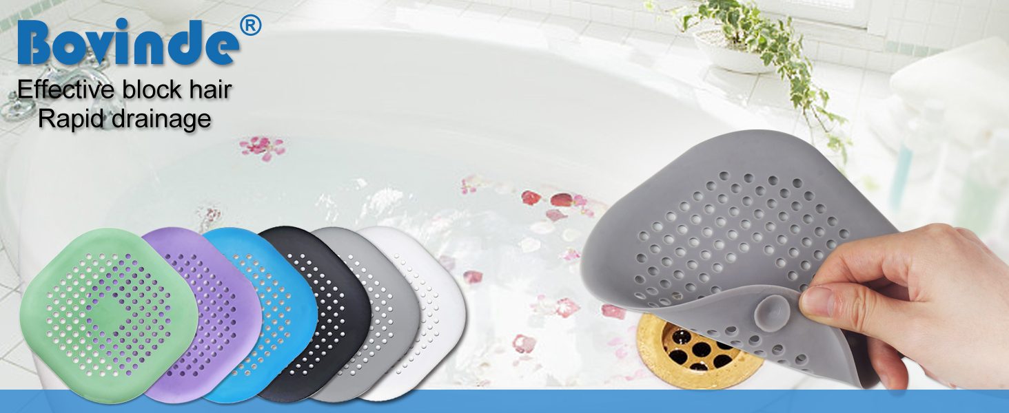 Hair Catcher Cover for Shower Silicone Hair Stopper
