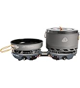 Jetboil Genesis Basecamp Backpacking and Camping Stove Cooking System with Camping Cookware