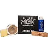 SHOE MGK Leather Care Kit Neutral Leather Conditioner Cream, Cleaner and Conditioner, Shoe Brush,...