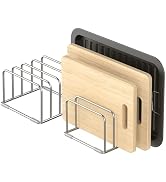KORRTFID Cutting Board Holder Stand, Cutting Board Storage Rack, Cutting Board Organizer, 304 Sta...