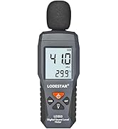 Decibel Meter, LD353 Digital Sound Level Meter with Backlit LCD Screen Auto Power off, 30-130dB P...