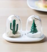 salt, pepper shaker, holder, winter, 2 in 1
