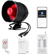 WiFi Alarm Home Security System, Wireless Alarm System with Loud 120dB Window Door Alarms Sensor,...