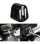 KATUR CNC Ignition Switch Cover Motorcycle CNC Accessory Chrome Edge Cut Billet Aluminum Compatib...