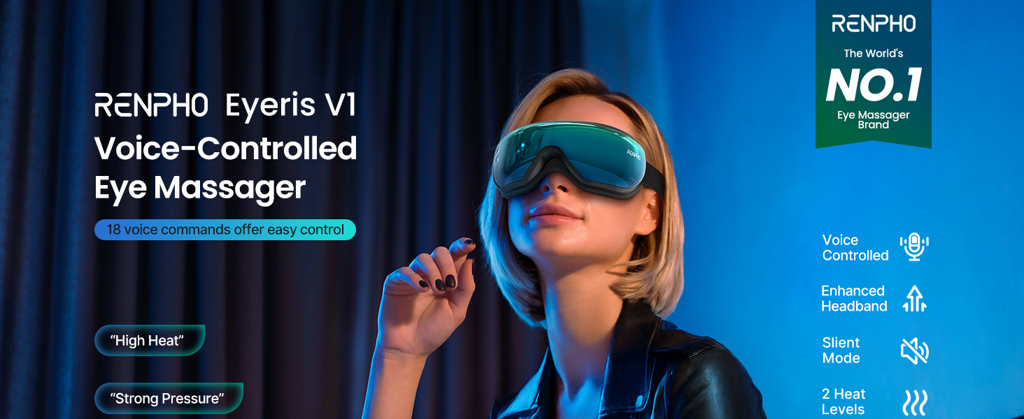 eye massager with voice control
