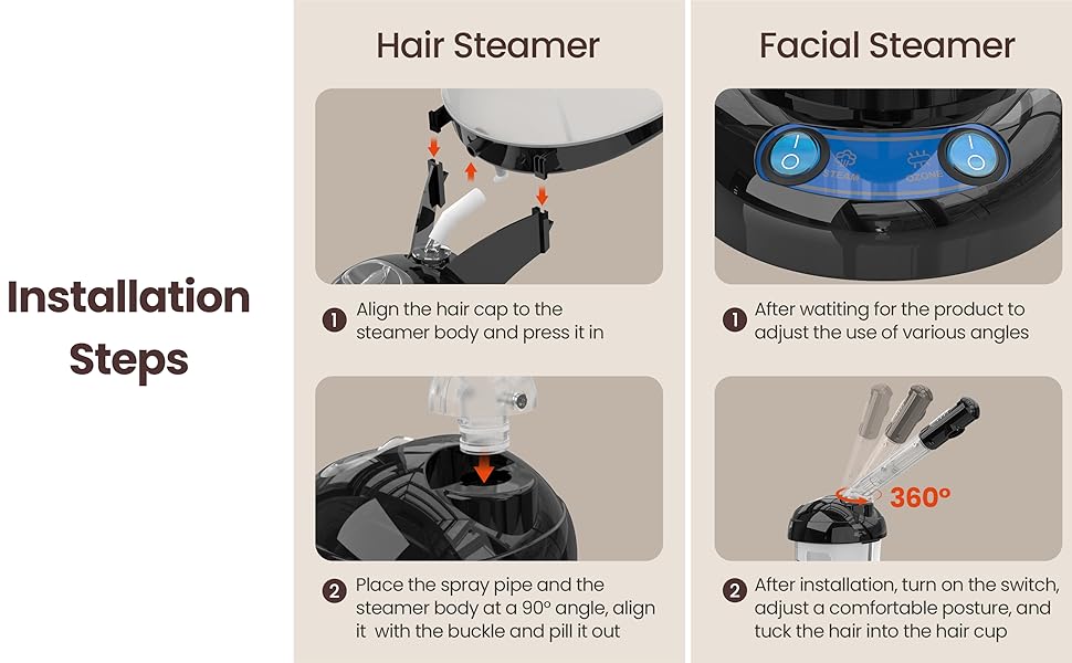 hair steamer for deep conditioning