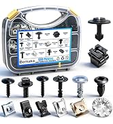 Bemaka 130Pcs Engine Cover Splash Shield Guard Fastener Screw & U Nut Clips Kit, 14 Sizes Bumper ...