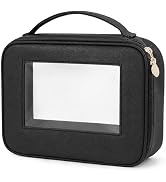 YURUGEAR Clear Makeup Bag Travel Cosmetic Bag with Zipper, Transparent Toiletry Bag, Travel Acces...
