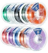 iSANMATE 10KG Translucent PETG Filament Bundle Rapid Single Color for Lamps