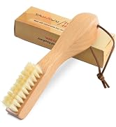 TAKAVU Stain Brush, Laundry Brush for Stain Removal, Natural Boar Bristle Cleaning Brush with Erg...