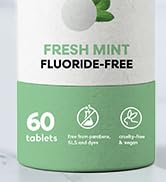 The Humble Co Fluoride-Free Chewable Toothpaste Tablets, Mint - Bite, Chew, Brush - Zero Water & ...