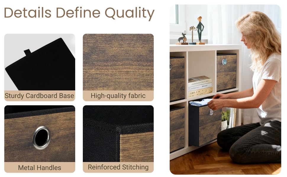 high quality cubby storage bins for shelves