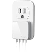 Nekmit USB C Charger, Thin Flat 52W 4-Port Fast Wall Charger with Two 20W Power Delivery and 2 US...