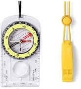 Orienteering Hiking Backpacking Compass Advanced Scout Camping and Kids Scout Compass for Map Rea...